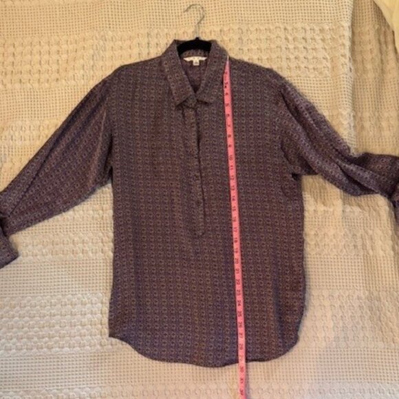 Cabi 100% Silk Geometric Shirt - Picture 8 of 8